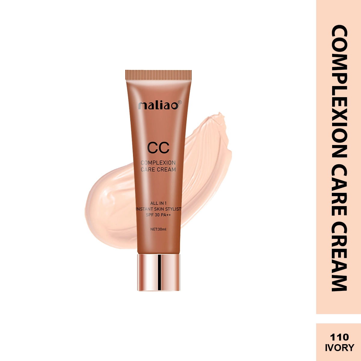 Maliao All-in-One Instant Skin Stylist CC Cream SPF 30PA++ - Flawless Coverage & Sun Protection